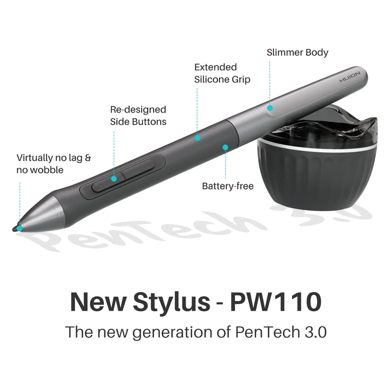 HUION Inspiroy 2 Small Drawing Tablet and Palm Rejection Artist Glove
