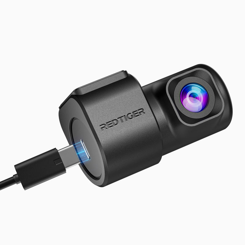 REDTIGER Original 2.5K Rear Camera and Dual USB C Rear Cam Cable for F17 Elite Dash Cam