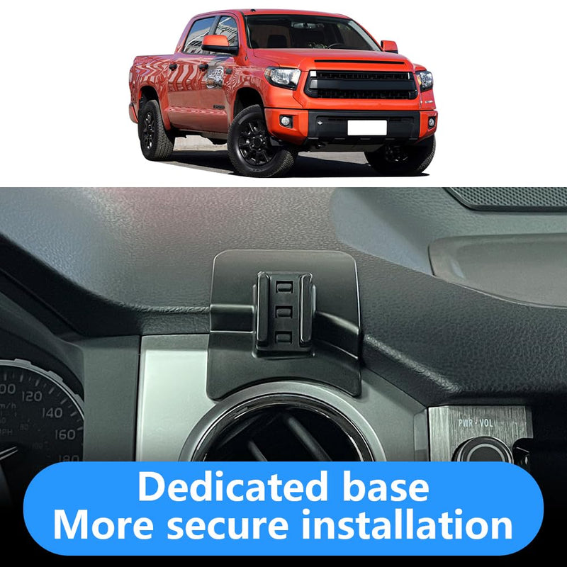Car Phone Holder for Toyota Tundra 2014 2015 2016 2017 2018 2019 2020 2021 Auto Interior Accessories Best Cell Phones Mount Cellphone Mobile Cradle Charging Navigation Bracket Air Vent Stand for Toyota Tundra 2014-2021