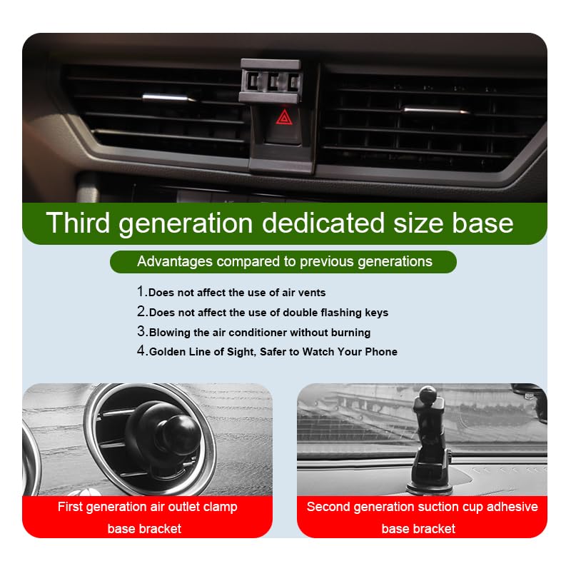Car Phone Holder for VW 2019-2025 Jetta/Jetta GLI - Auto Lock Hands Free Auto Cell Phone Mount for All Smartphones 2019-2025 Jetta / Jetta GLI