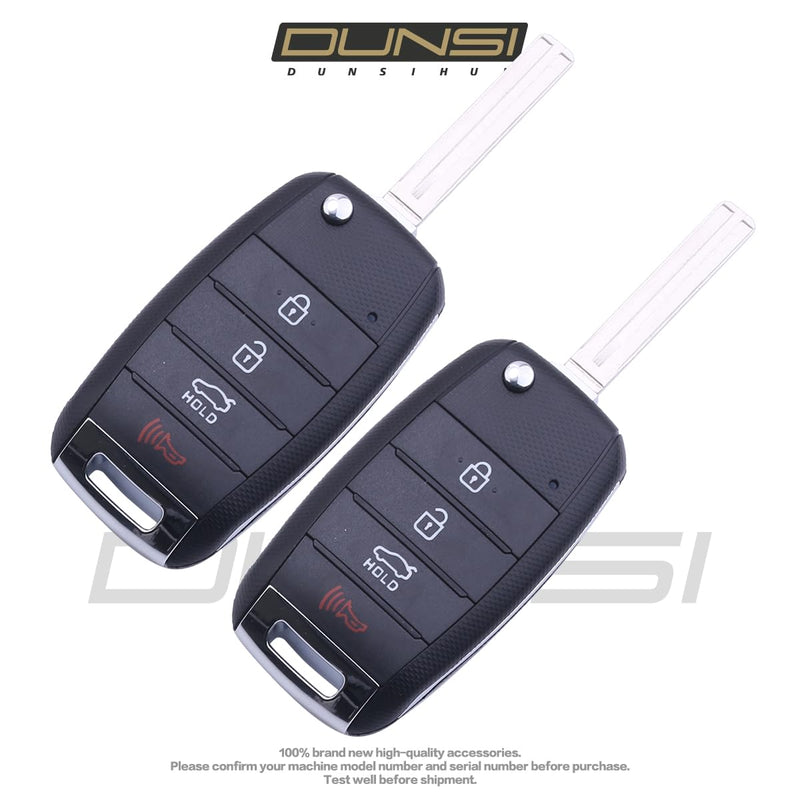 DUNSIHUI 2Pcs NYODD4TX1306-TFL Car Key Fob Keyless 315HZ Control Entry Remote 4 Button Vehicles Replacement for 2014-2016 Sport Age 95430-2T560 (4D60 CHIP) NYODD4TX1306-2Pcs