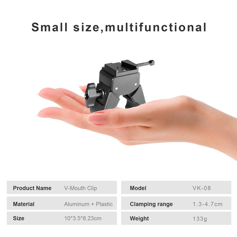 [AUSTRALIA] - Fomito V-Mount Battery Clamp, Quick Release Plate for Sony BP Battery, Professional Camera Mount Black 