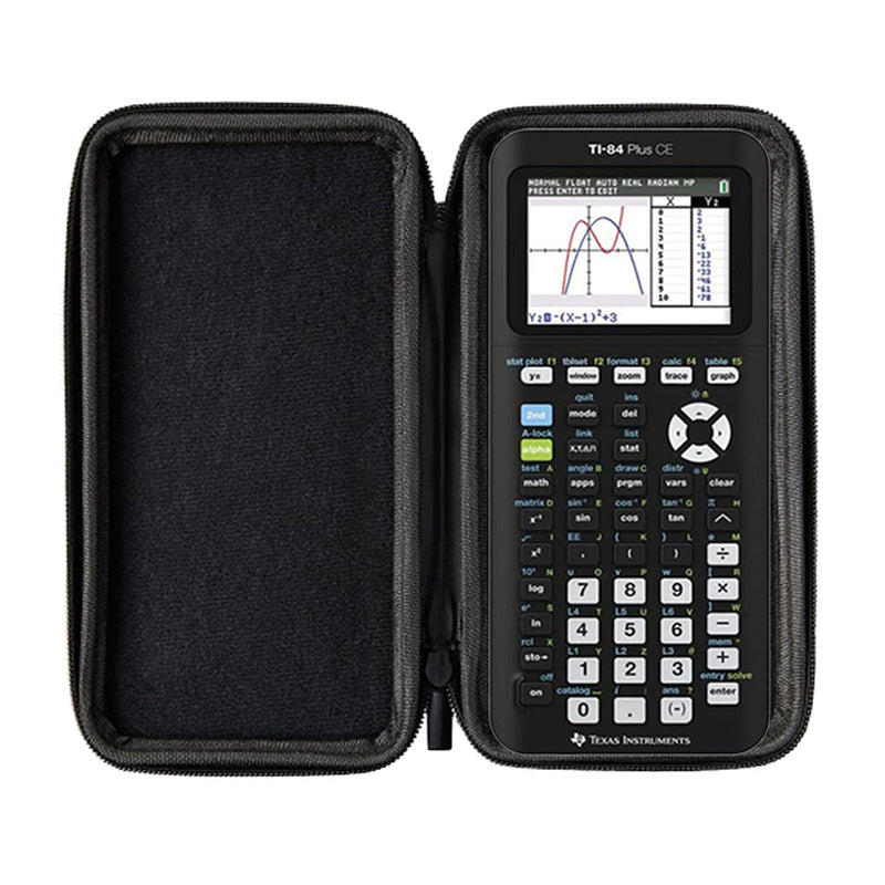 WYNGS Protective Case for Texas Instruments TI-84 Plus CE Graphing Calculator in Black TI 84 Plus CE