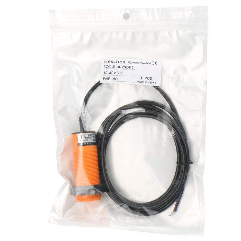 M30 Capacitive Proximity Sensor Switch, SZC-M30-20AC, Detecting Distance 1-20mm, 20-250VAC 400mA, Normally Closed (NC), 2 Wire
