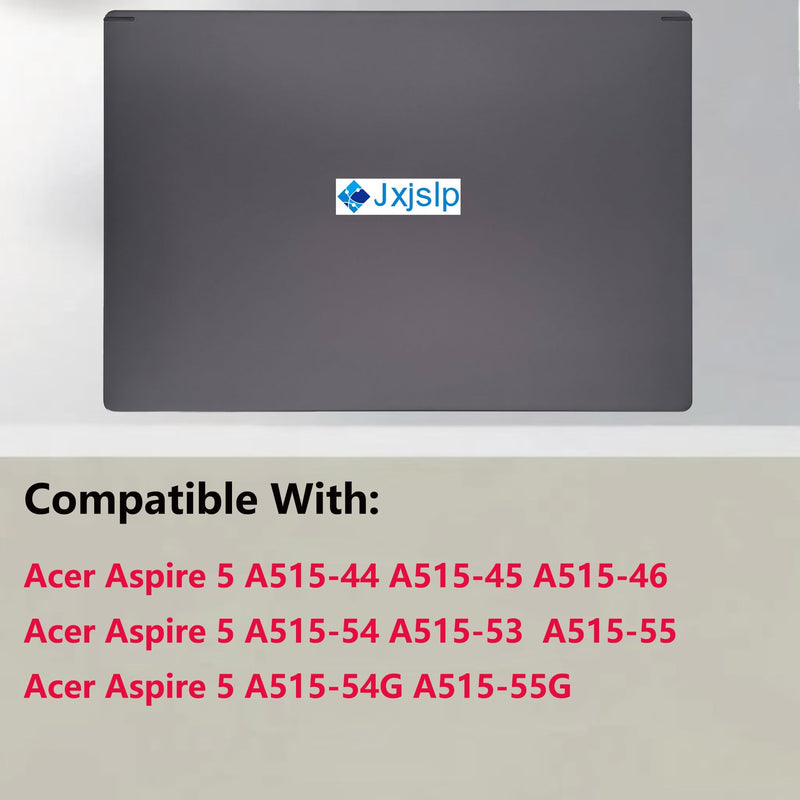 Replacement LCD Back Cover for Acer Aspire 5 A515-44 A515-45 A515-46 A515-53 A515-54 A515-54G A515-55 A515-55G Series Laptop Rear Case Top Lid 60.HGLN7.002 (Black) Black
