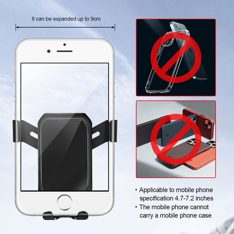 Cell Phone Mount, Holder for Mazda CX-5 2017 2018 2019 2020 2021 2022, Car Dashboard Cell Phone Holder Compatible with All Mobile Smartphones, Black