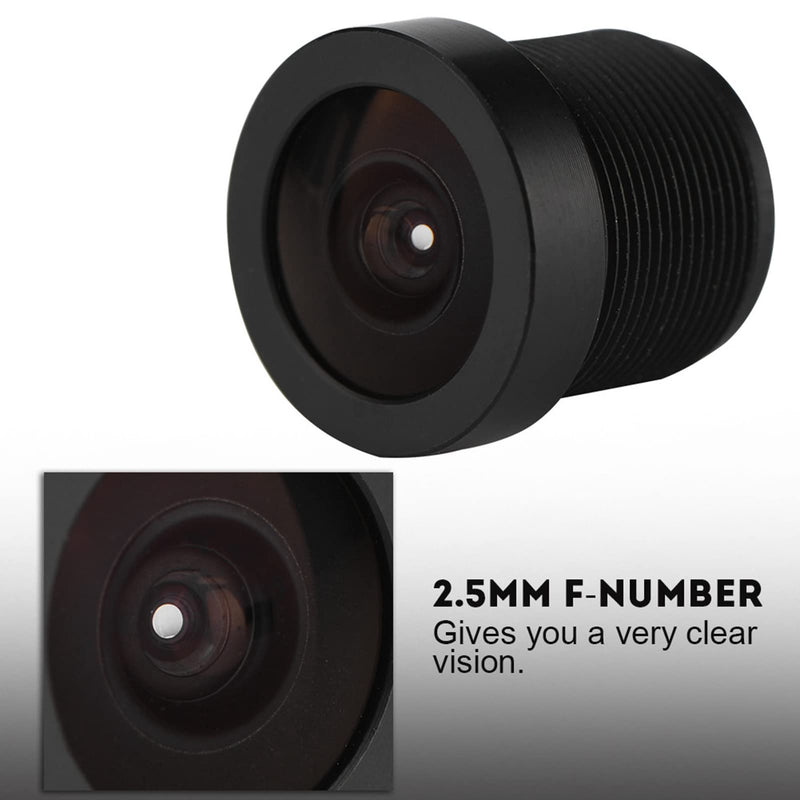 2.1mm 150° Wide Angle Camera Lens, M12*0.5 IP Camera Lens HD CCTV Lens for CCD Chips