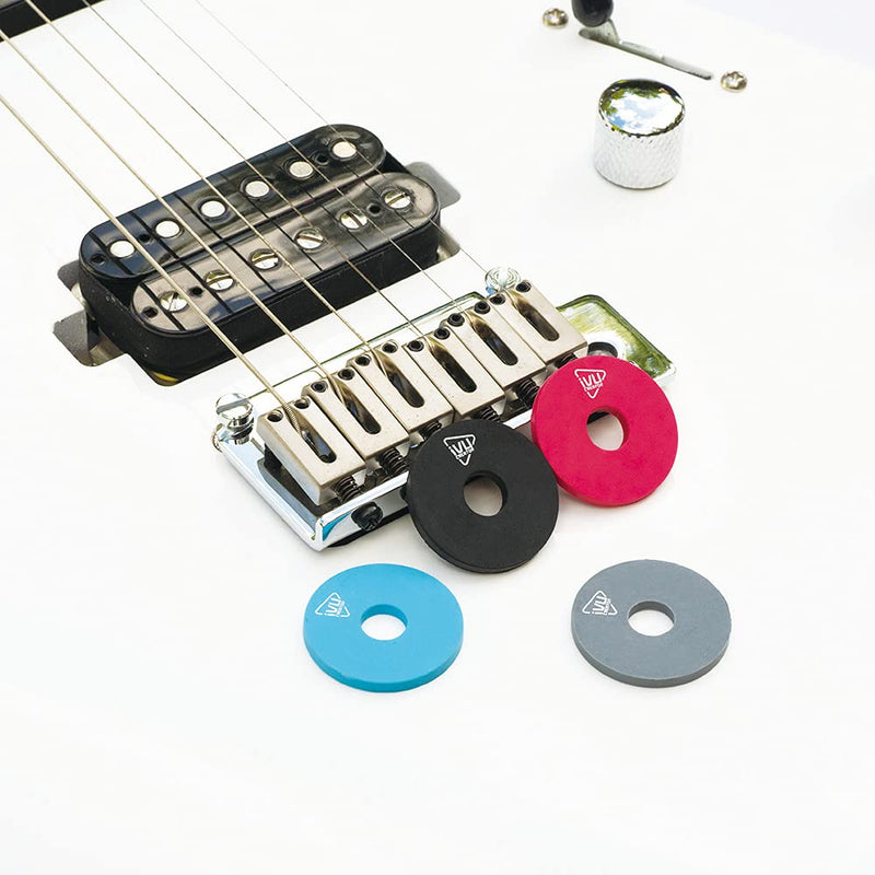 guitar strap locks premium strap blocks-Blue and Red Blue and Red