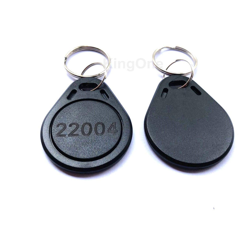 [AUSTRALIA] - KINGONE 100pcs 26 bit Keyfobs Proximity Fob Works with Prox Key ISOProx 1346 1386 1326 H10301 Format Readers. Works with The vast Majority of Access Control Systems (Black) 