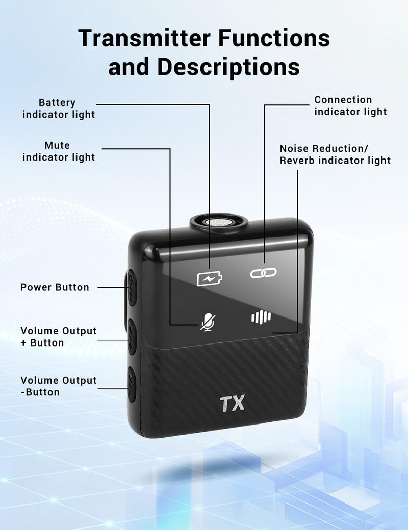 [AUSTRALIA] - Kairiyard Mini Wireless Lavalier Microphone for iPhone, iPad, Android Phone, Noise Reduction Plug and Play Magnetic Clip on Lapel Mic for Video Recording Podcast Vlogging 