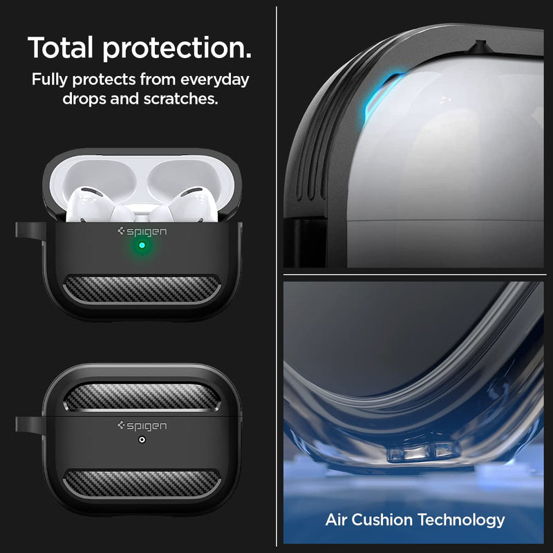 Spigen RA Pro Designed for Apple Watch Case with Band 45mm/44mm and AirPods Pro 2nd Generation Case - Black