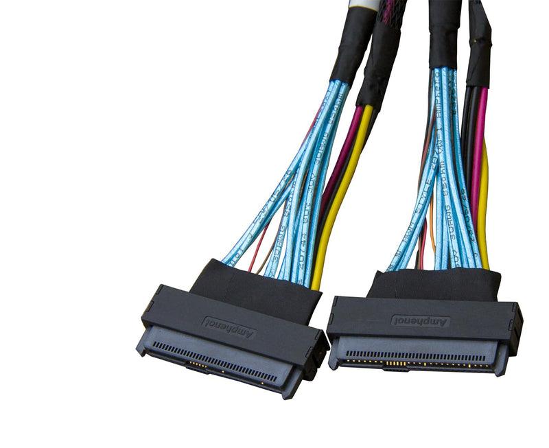 𝐃𝐢𝐋𝐢𝐧𝐤𝐞𝐫 PCIe 5.0 𝐌𝐂𝐈𝐎 x8 to 2*𝐔.𝟐 𝐍𝐕𝐌𝐞 Adapter,𝐒𝐅𝐅-𝐓𝐀-𝟏𝟎𝟏𝟔 74Pin to 2*𝐒𝐅𝐅-𝟖𝟔𝟑𝟗 68Pin Cable with Power, Mini Cooledge IO Cable 80CM