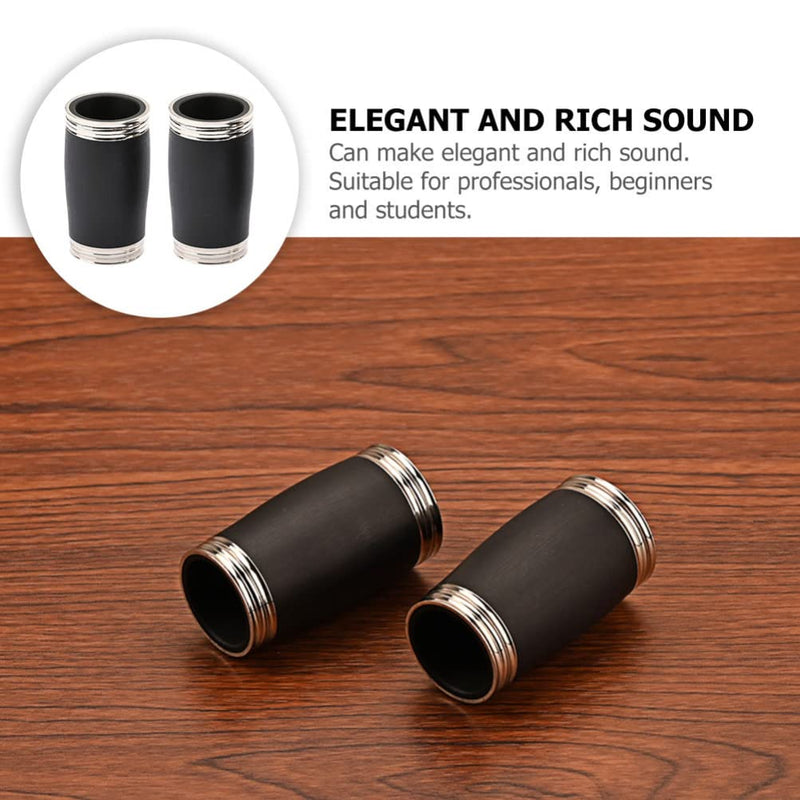 2pcs Clarinet Barrel Clarinet Tube Tuning Tube Adjustable B Flat Clarinet Barrel Treble Pitch 58MM Barrel for Clarinet