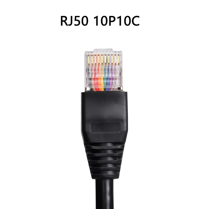 CERRXIAN RJ50 10P10C Male to Male Extension Cable Extender for Router Modem Scanner (5m) 5m