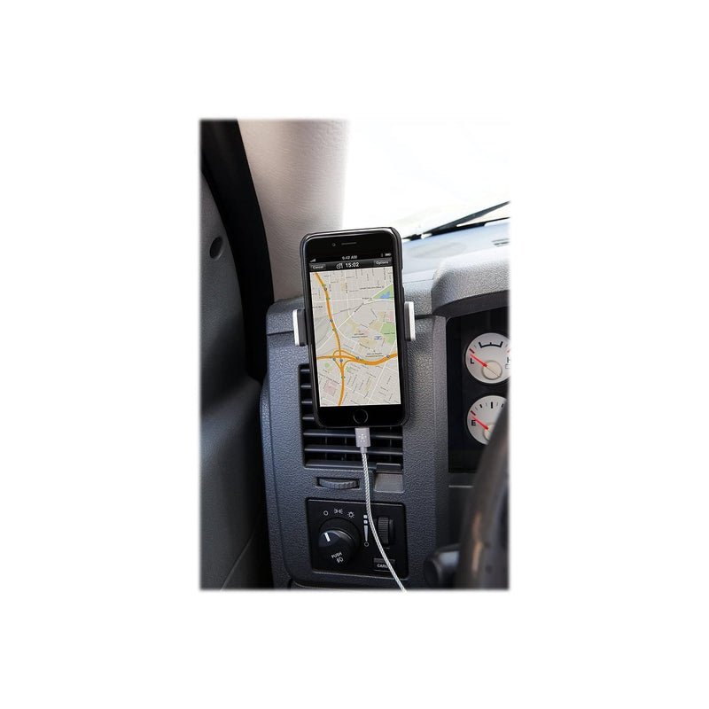 Belkin Car Vent Mount, Black and Silver, Phone Stand for iPhones, Samsungs, LGs & Most Smartphones, Adjustable to Fit 5.5-Inch Screens | Fits iPhone, Samsung, LG and most smartphones up to 5.5in screens, air vent car mount, black and silver
