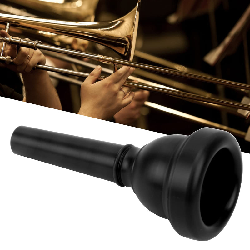 Alto Trombones Mouth, Lightweight Trombone Mouthpiece ABS Plastic Detachable Nozzle MT‑22 for Beginners Gift Professonal Musical Instruments Exercising(black)