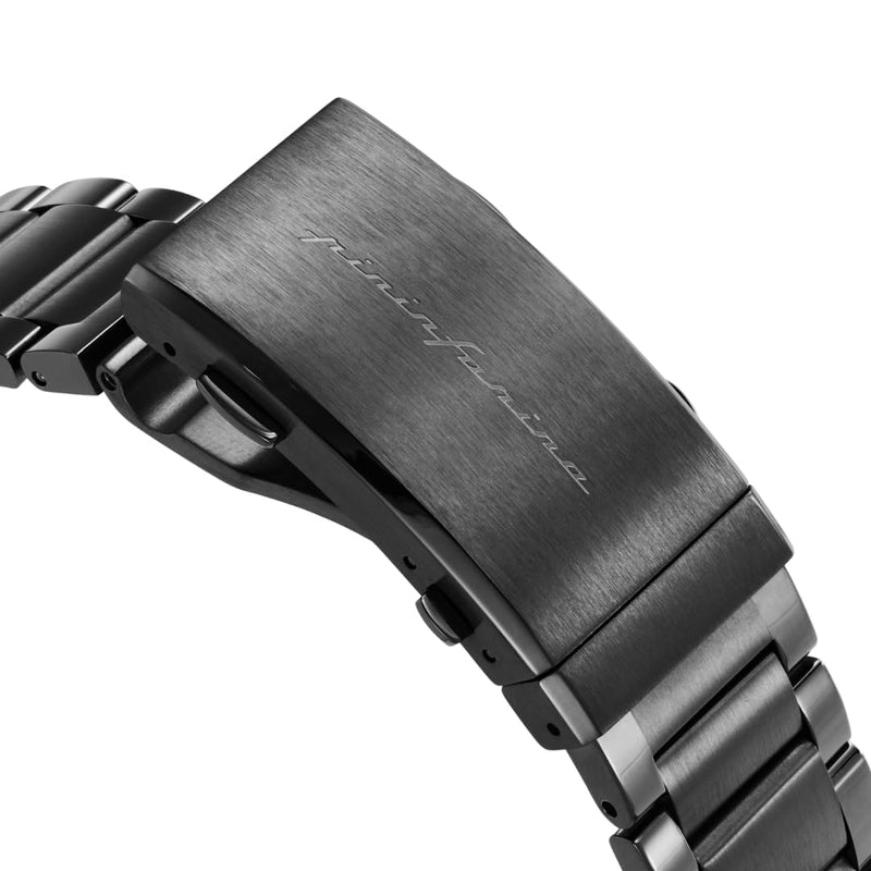 pininfarina 22mm Metal Watch Band – 316L Stainless Steel Watch Strap with Quick Release – Universal Black Metal Watch Band for Men & Women, Hybrid Smartwatch Compatible Light Grey