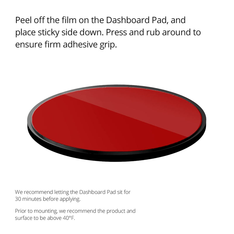 [AUSTRALIA] - iOttie Adhesive Dashboard Pad for Car Mounts Dashboard Pad, Black , 3.1"L 
