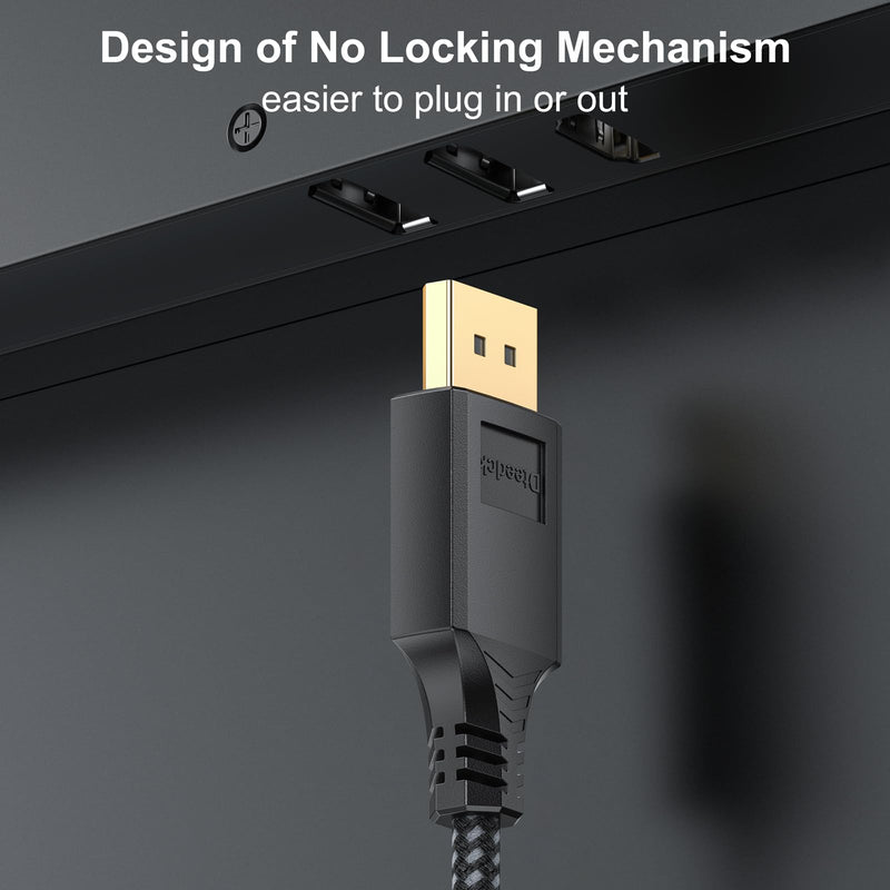 Display Port Cable 3Ft 10 Pack, DP 1.4 Cables Display Port Cord 3 Feet (8K@60Hz, 4K@144Hz, 2K@240Hz, 32.4Gbps) for Computer PC Gaming Laptop to Monitor