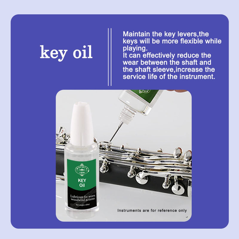 [AUSTRALIA] - Oboe Cleaner Care Cleaning Kit,Maintenance Kit,Key Oil,Cork Grease,Swab,Cleaning Cloth,Pads Absorbent Cloth,Thumb Rest 