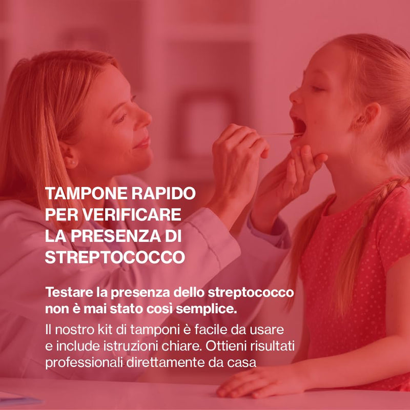 [AUSTRALIA] - Pack of 5, Streptococcus A Quick Test, CE Certified, High Precision Test for Detection of Strep A, Ideal for Families or Professional Use, Fast Result in 10 Minutes 