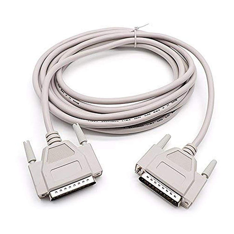 Yohii 14.7 Ft/ 4.5M DB25 Male to Male Parallel Printer Extension Cable Serial RS232 Cable