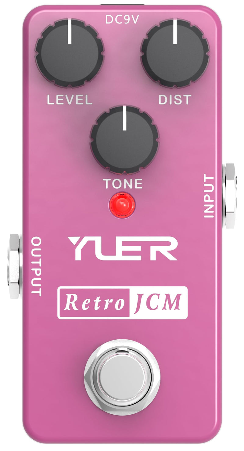 Retro JCM, Guitar Effects Pedal, Mini Single Type, True Bypass, DC 9V, for Electric Guitar and Bass