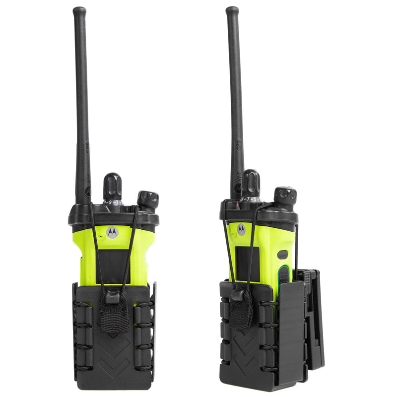 Polymer Radio Holster Molle Walkie Talkie Holder Tactical Duty Belt Radio Case Two Way Radio Pouch for Motorola APX 6000 MTS2000 Kenwood Hytera Baofeng(1 Pack) Polymer 1Pack