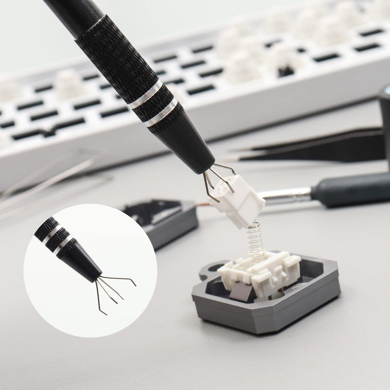 Mechanical Keyboard Switch Lube Kit with GPL 205g0 2 in 1 Switch Opener Switch Puller Switch Clamp for Cherry Mx Gateron Switches Black