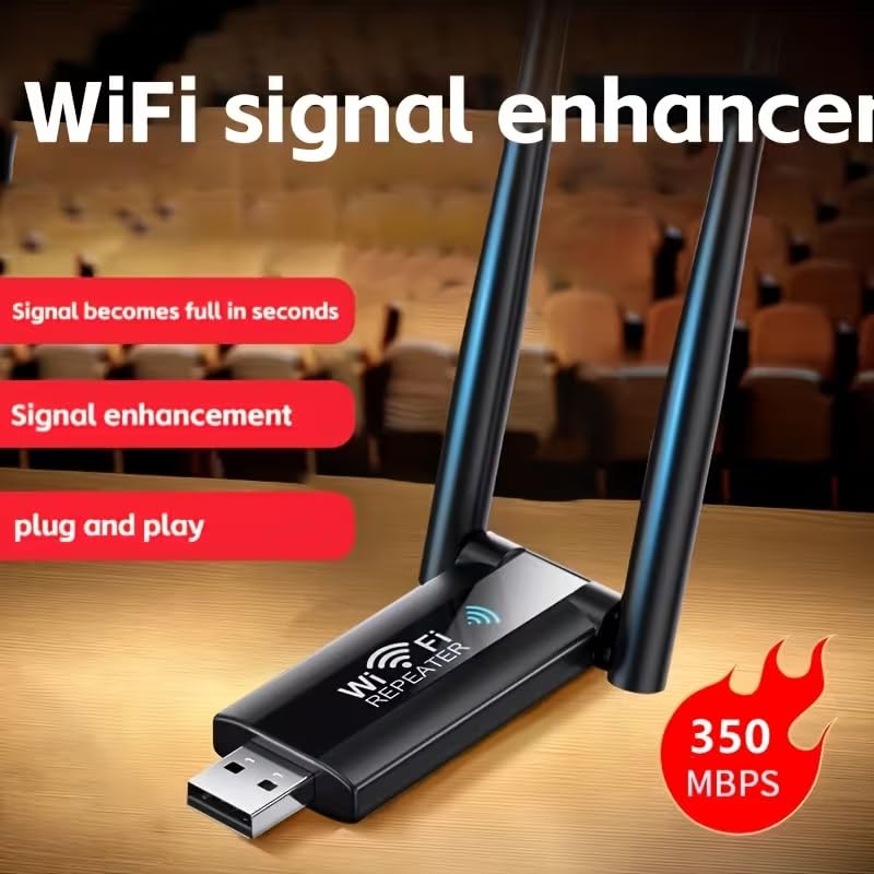 USB WiFi Adapter Wireless Network Adapter for Desktop Laptop Home Office Internet Access