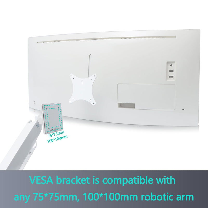 C34F791 VESA Mount Compatible with Samsung CJ79 CF79 Serie Monitor | C34F791 Wall Mount Fits 34" CJ791、C34J791、LC34J791、34" CF791、C34F791、LC34F791 Monitor White