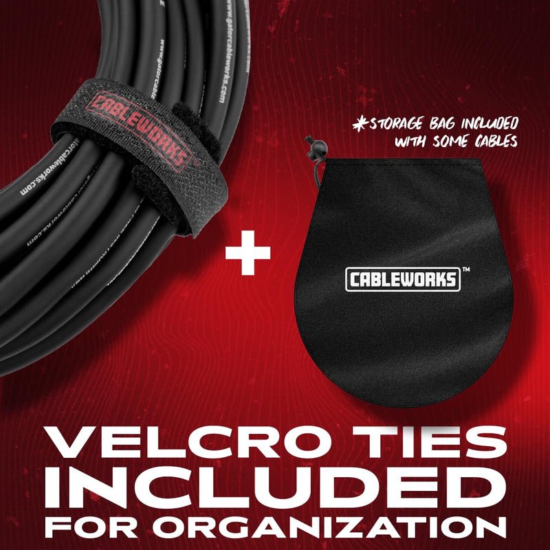 [AUSTRALIA] - by Gator Cases Composer Series Deluxe 30 Ft Straight to Straight Guitar Instrument Cable (GCWC-INS-30) 30 Feet 