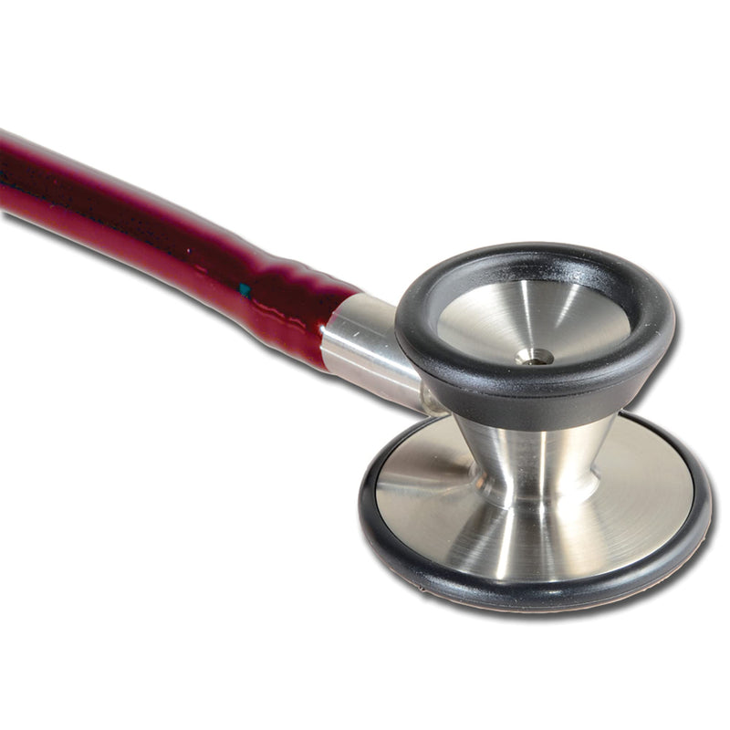 Gima - Classic Cardiology 32551 Stethoscope with Stainless Steel Head, Conical Bell for Low Frequency, Highly Sensitive Diaphragm to Amplify Sound, Lira Bordeaux