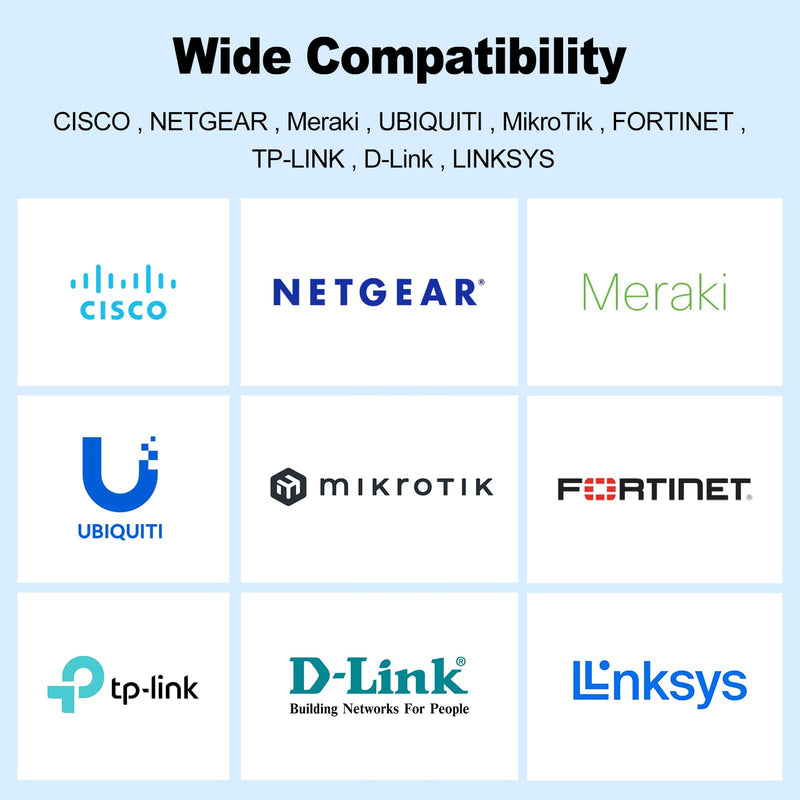 10G SFP+ to LC Module, 10GBase-LR Fiber Transceiver Single Mode, Up to 10KM | for Cisco SFP-10G-LR, Meraki MX100/MX400/ MX600/ MX450, MikroTik,Fortinet,Ubiquiti UF-SM-10G,TP-Link,Netgear 10G-LR:10km Black