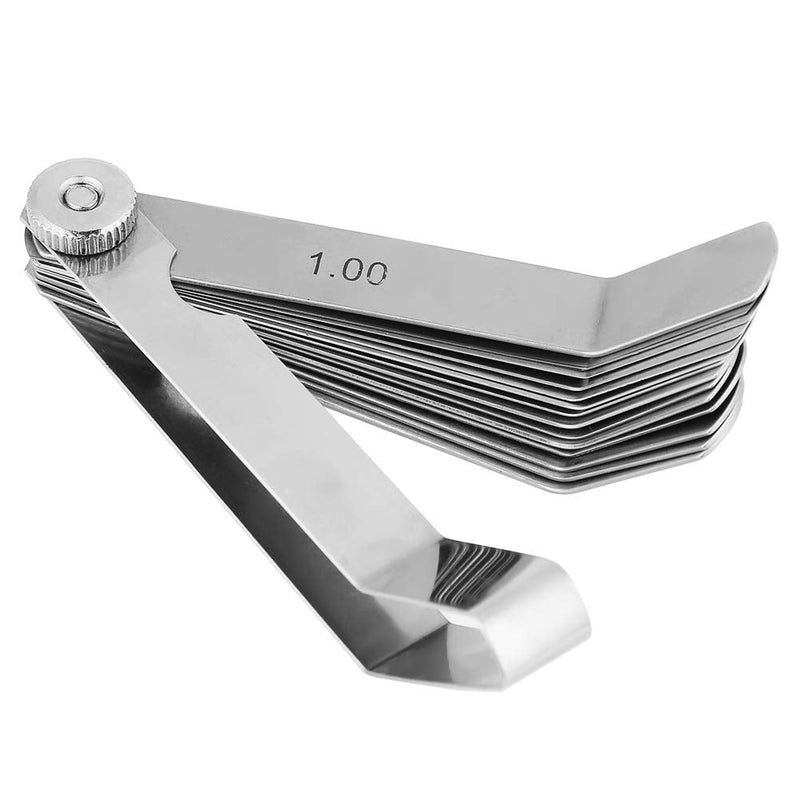 Honda Valve Adjustment Tool, Deosdum Metric Feeler Gauge Set, Stainless Steel, Curved Feeler Gauge Ruler, Welding Inspection Tool, 0.05 1.00mm Offset Feeler Gauge