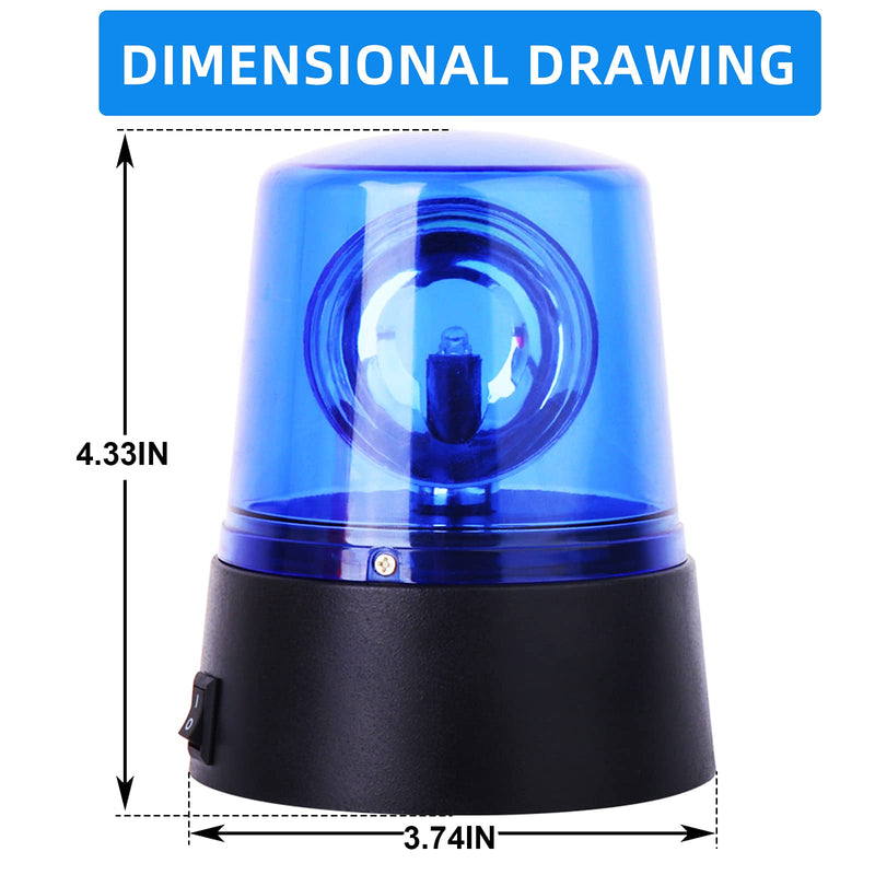 1 Set Red & Blue 360 Degree Rotating Decorative,Disco Bar Party Dancing LED Strobe Light