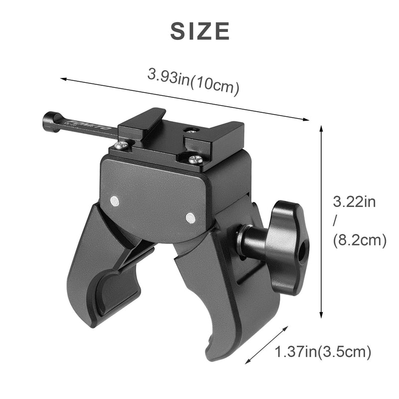 [AUSTRALIA] - Fomito V-Mount Battery Clamp, Quick Release Plate for Sony BP Battery, Professional Camera Mount Black 