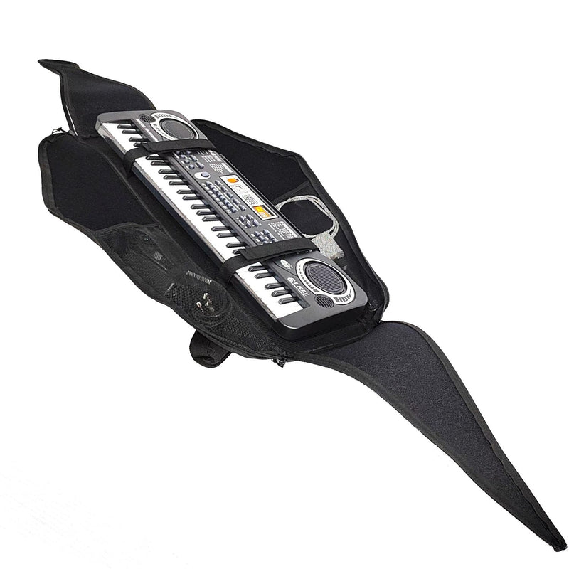 Electronic Keyboard Bag For 32 Keys Piano Dust Cover Bag with Adjustable Straps and V-Shaped Reflective Design-Easy to Carry(Long 22 IN Width 6.5 IN Height 2.56 IN) Small