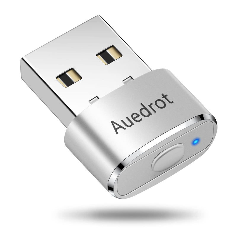 Mouse Jiggler Undetectable Metal USB Mouse Mover with Switch Button, Automatic Mini Mouse Shaker with 2 Jiggle Modes, Driver-Free, Plug-and-Play Keep Computer/Laptop Awake, with Type-C Adapter, Silver