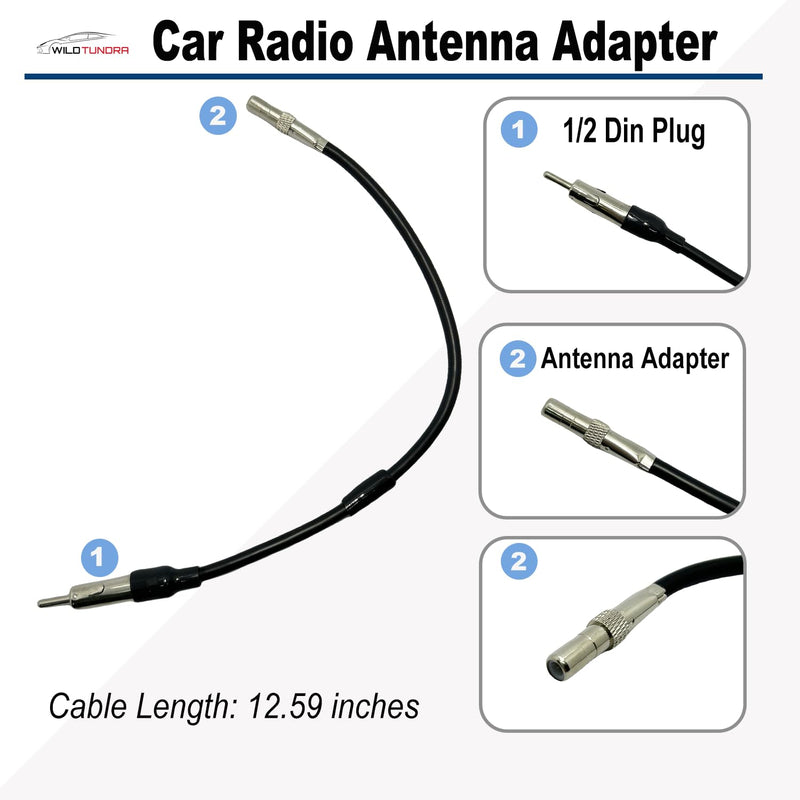 [AUSTRALIA] - 14Pin&16Pin Radio Wiring Harness compatible with Chevrolet 2007-2017 GMC 2006-2015 Buick 2006-2012 Aftermarket Car Stereo Harness Install Kit with Antenna for Chevy Silverado Enclave Yukon Savana 10&13-pin, with Antenna Adapter 