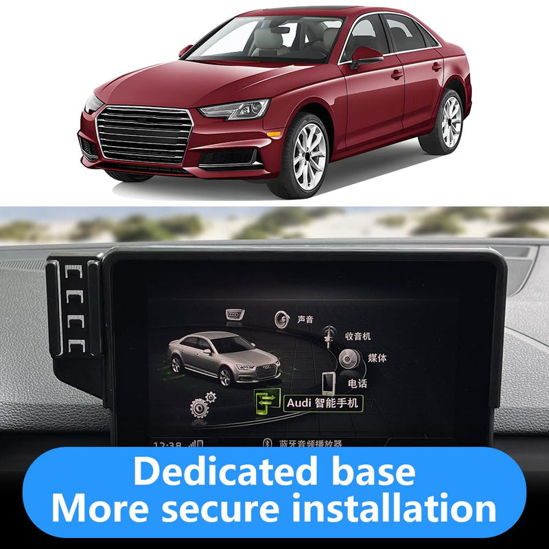 Car Phone Holder for 2017 2018 2019 Audi A4 Premium and 2018-2019 Audi A5 & 2018-2020 Q5 Premium[ 7 inch Screen ] Auto Interior Accessories Best Cell Phones Mount Cellphone Mobile Cradle Stand for A4 A5 2017-2019，Q5 2018-2020 [7-in Screen]