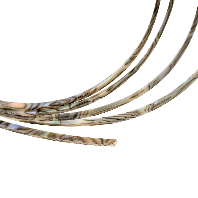 Musiclily 1650x3x1.5mm Plastic Binding Purfling Strip for Acoustic Classical Guitar, Abalone Shell