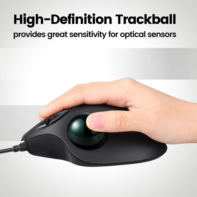 Perixx Peripro-303GLG Trackball, 1.34 Inch Replacement Ball for Perimice and M570, Glossy Green