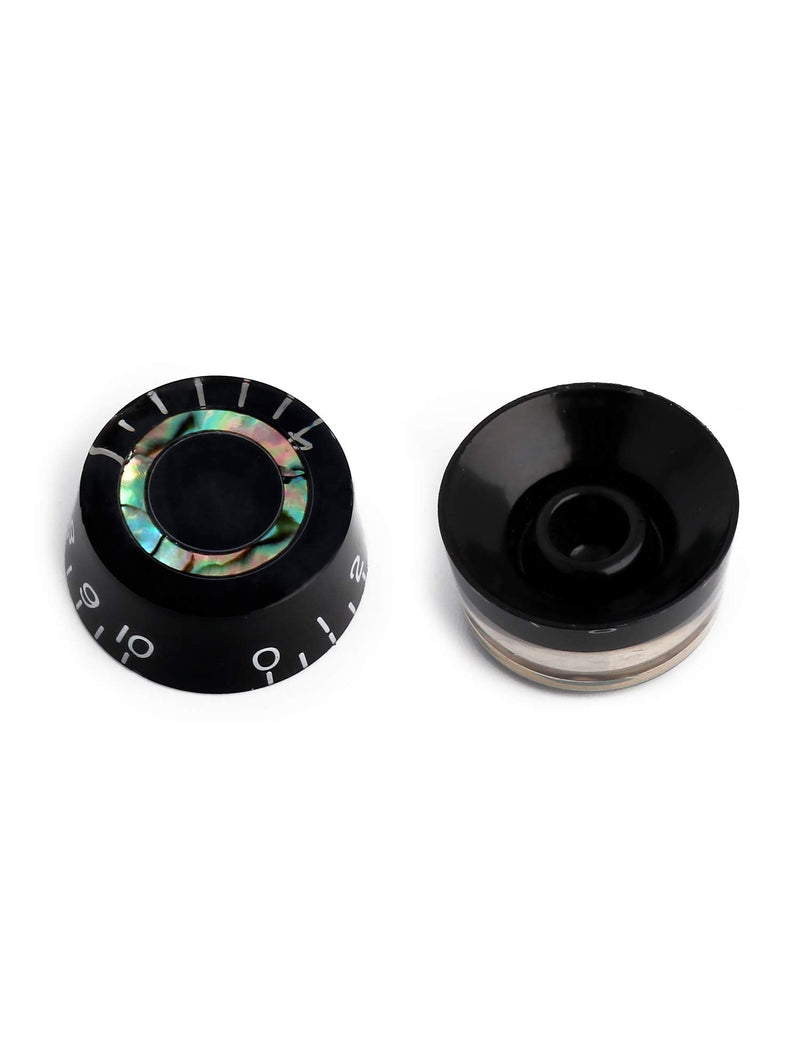 [AUSTRALIA] - Metallor Electric Guitar Top Hat Knobs Speed Volume Tone Control Knobs Compatible with Les Paul LP Style Electric Guitar Parts Replacement Set of 4Pcs. Abalone Circle 
