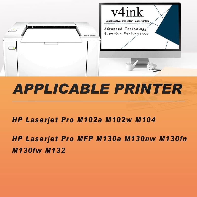 V4INK 1PK Compatible 19A Drum Replacement for HP 19A CF219A Drum Unit for use in HP Pro MFP M130fw M130nw M130fn M130a M102w M102a M130 M102 Printer (NO-Toner)