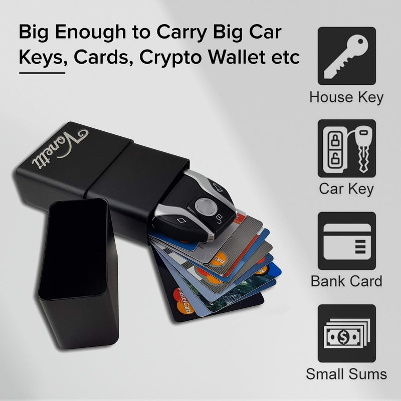 VONETTI Grande Faraday Box for Car Keys RFID Blocking Pouch Anti-Theft Key Fob Protector Key Case Car Key Signal Blocker Box Key Holder Car Accessories Interior Faraday Pouch for Key Fob Security Box