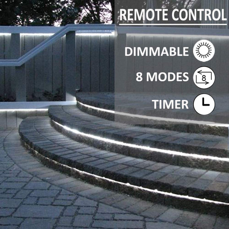 75ft Rope Lights Outside Cool White 280 LEDs with Remote Control, Waterproof Outdoor LED Tube Light with Timer, Rope Lighting for Christmas, Deck, Patio, Bedroom Indoor (Not Connectable)