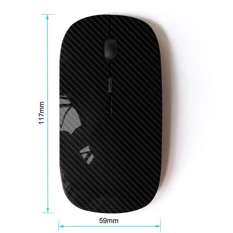 KOOLmouse [ Optical 2.4G Wireless Mouse ] [ Carbon Fiber Pattern Grey Black Minimalist ]