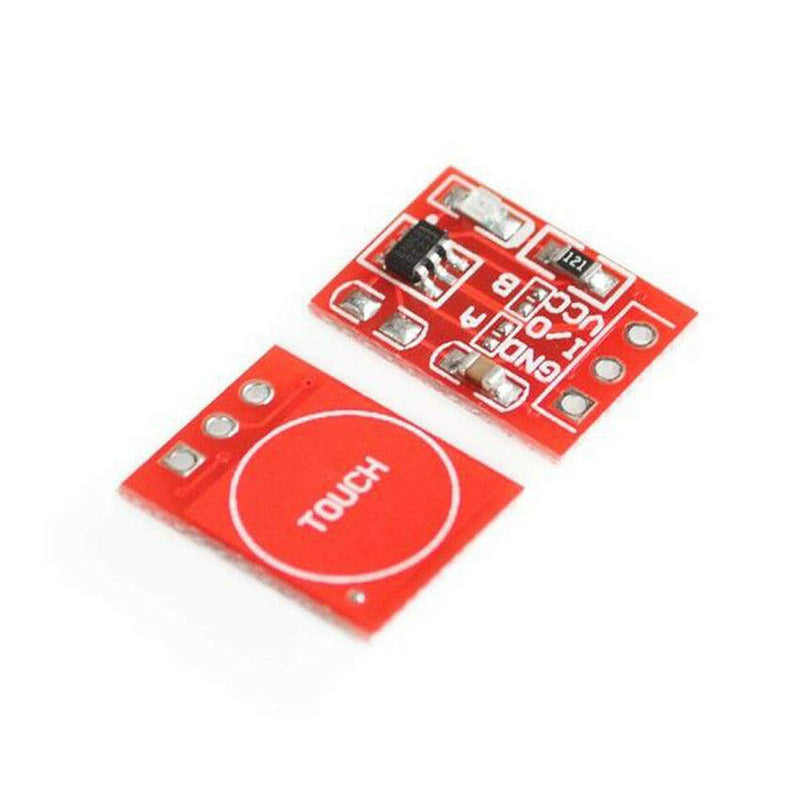 YOUMILE 20 Set TTP223 Capacitive Touch Switch Button Self Lock Module for Arduino with 30 Pin Header Black Yellow Red Dupont Line