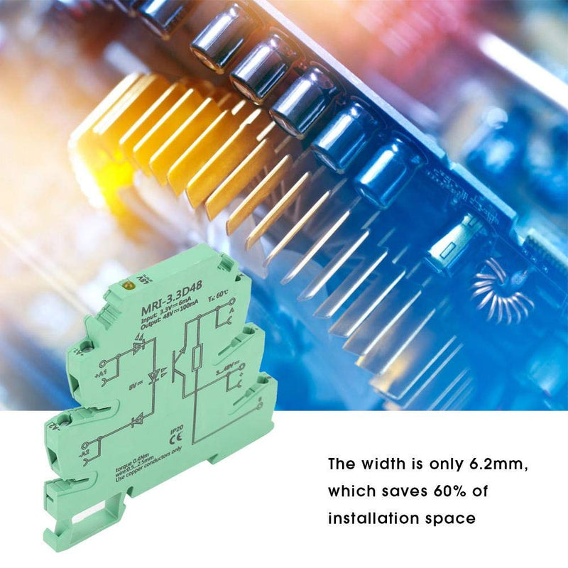 [AUSTRALIA] - Optocoupler, PLC Relay, MRI-3.3D48 DC Separates Photoelectric Coupler Separating PLC Relay Module Input 3.3VDC Output 3-48VDC 
